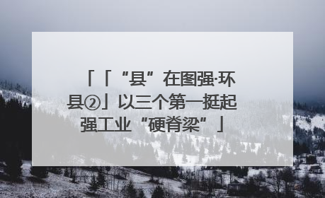 「“县”在图强·环县②」以三个第一挺起强工业“硬脊梁”