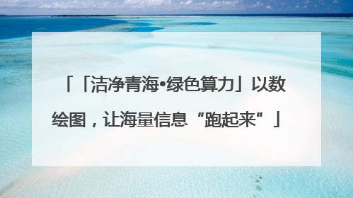 「洁净青海•绿色算力」以数绘图，让海量信息“跑起来”