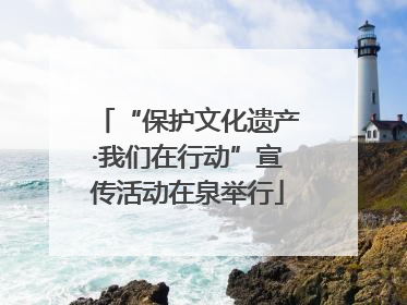 “保护文化遗产·我们在行动”宣传活动在泉举行