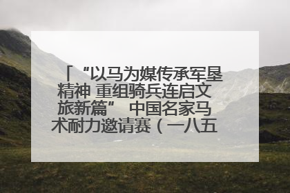 “以马为媒传承军垦精神 重组骑兵连启文旅新篇” 中国名家马术耐力邀请赛（一八五团站）暨重启骑兵连活动正式启动