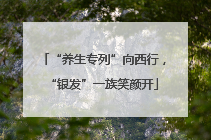 “养生专列”向西行，“银发”一族笑颜开