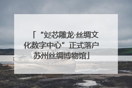“彣芯雕龙·丝绸文化数字中心”正式落户苏州丝绸博物馆