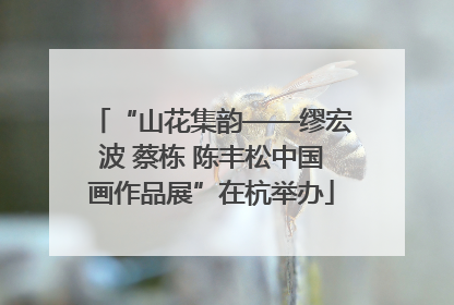 “山花集韵——缪宏波 蔡栋 陈丰松中国画作品展”在杭举办
