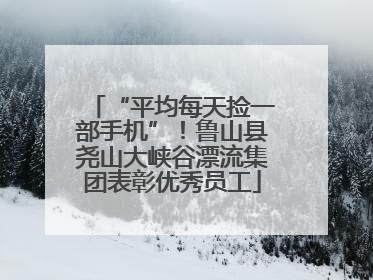 “平均每天捡一部手机”！鲁山县尧山大峡谷漂流集团表彰优秀员工
