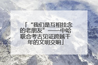 “我们是互相挂念的老朋友”——中哈联合考古见证跨越千年的文明交响