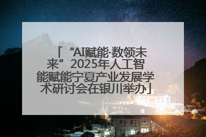“AI赋能·数领未来”2025年人工智能赋能宁夏产业发展学术研讨会在银川举办