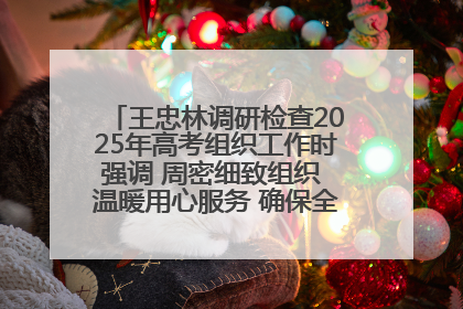 王忠林调研检查2025年高考组织工作时强调 周密细致组织 温暖用心服务 确保全省高考安全有序顺利