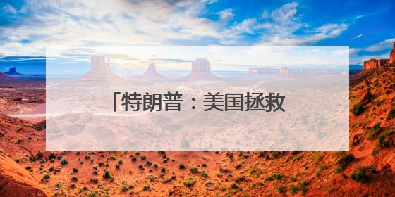 特朗普：美国拯救了以色列，现在又要救“比比”了