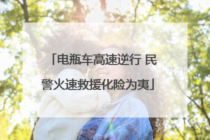 电瓶车高速逆行 民警火速救援化险为夷