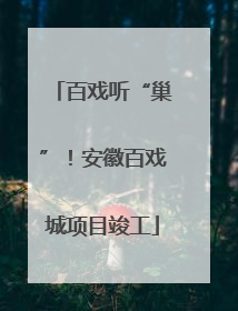 百戏听“巢”！安徽百戏城项目竣工