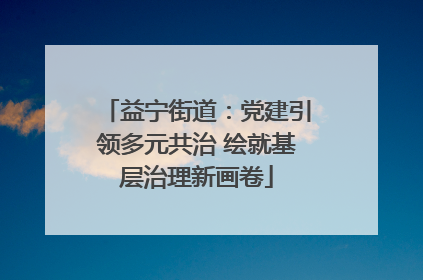 益宁街道：党建引领多元共治 绘就基层治理新画卷