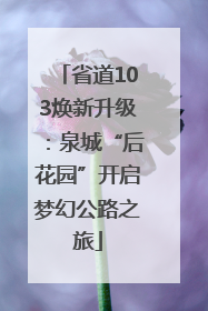 省道103焕新升级：泉城“后花园”开启梦幻公路之旅