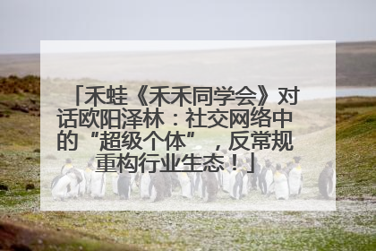 禾蛙《禾禾同学会》对话欧阳泽林：社交网络中的“超级个体”，反常规重构行业生态！