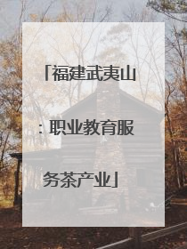 福建武夷山：职业教育服务茶产业