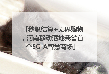 秒级结算+无界购物，河南移动落地我省首个5G-A智慧商场
