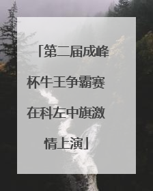 第二届成峰杯牛王争霸赛在科左中旗激情上演