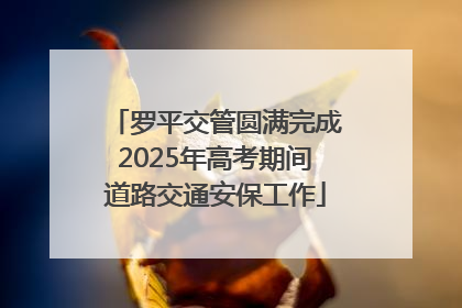 罗平交管圆满完成2025年高考期间道路交通安保工作