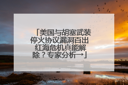 美国与胡塞武装停火协议漏洞百出 红海危机真能解除？专家分析→