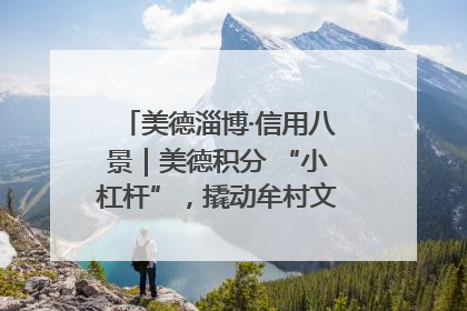 美德淄博·信用八景｜美德积分 “小杠杆”，撬动牟村文明 “大能量”