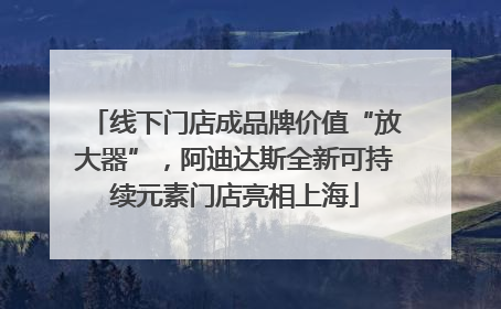 线下门店成品牌价值“放大器”，阿迪达斯全新可持续元素门店亮相上海