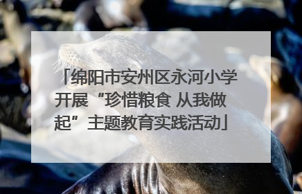绵阳市安州区永河小学开展“珍惜粮食 从我做起”主题教育实践活动