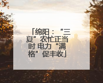 绵阳：“三夏”农忙正当时 电力“满格”促丰收