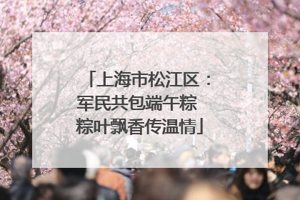 上海市松江区：军民共包端午粽 粽叶飘香传温情
