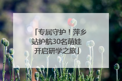 专属守护！萍乡站护航30名萌娃开启研学之旅