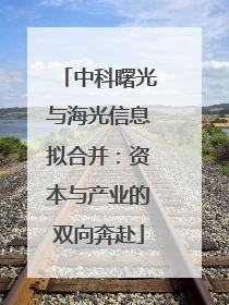 中科曙光与海光信息拟合并：资本与产业的双向奔赴