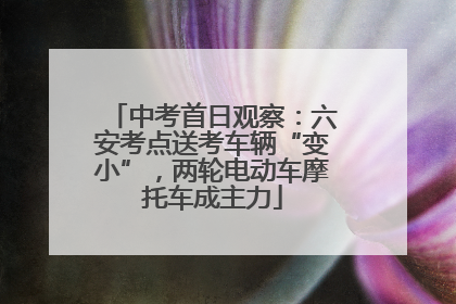 中考首日观察：六安考点送考车辆“变小”，两轮电动车摩托车成主力