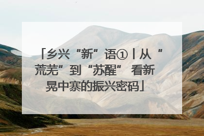 乡兴“新”语①丨从“荒芜”到“苏醒” 看新晃中寨的振兴密码