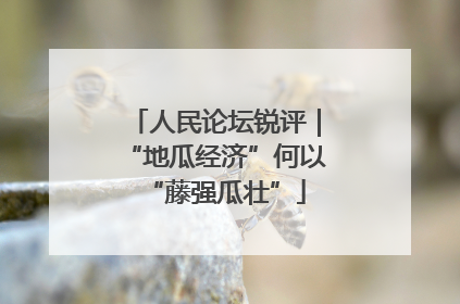 人民论坛锐评｜“地瓜经济”何以“藤强瓜壮”