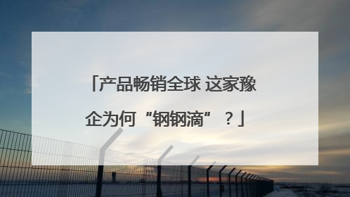 产品畅销全球 这家豫企为何“钢钢滴”？