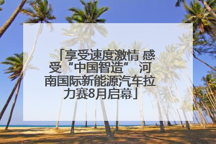 享受速度激情 感受“中国智造” 河南国际新能源汽车拉力赛8月启幕
