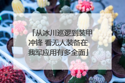从冰川巡逻到装甲冲锋 看无人装备在我军应用有多全面