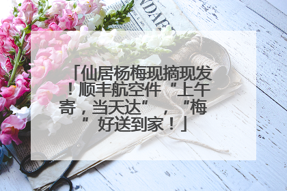 仙居杨梅现摘现发！顺丰航空件“上午寄，当天达”，“梅”好送到家！