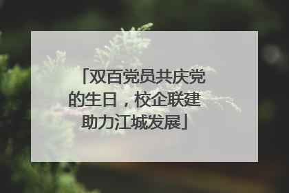 双百党员共庆党的生日，校企联建助力江城发展