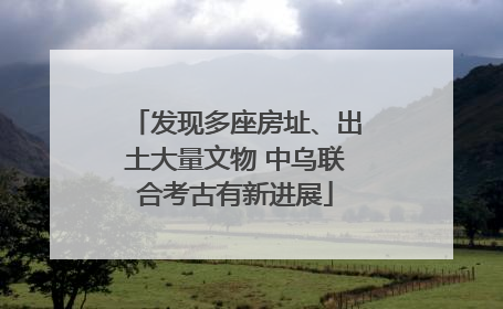 发现多座房址、出土大量文物 中乌联合考古有新进展