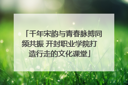 千年宋韵与青春脉搏同频共振 开封职业学院打造行走的文化课堂