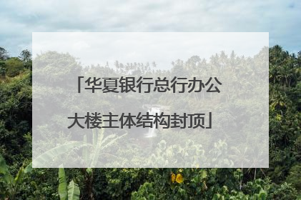 华夏银行总行办公大楼主体结构封顶