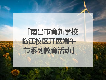 南昌市育新学校临江校区开展端午节系列教育活动