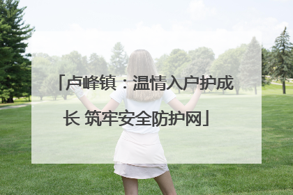 卢峰镇：温情入户护成长 筑牢安全防护网
