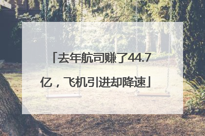 去年航司赚了44.7亿，飞机引进却降速