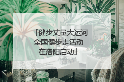 健步丈量大运河 全国健步走活动在洛阳启动