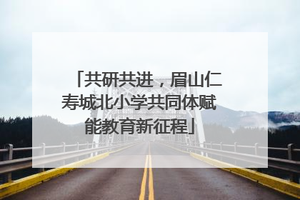 共研共进，眉山仁寿城北小学共同体赋能教育新征程
