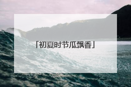 初夏时节瓜飘香