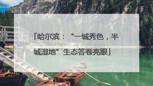 哈尔滨：“一城秀色，半城湿地”生态答卷亮眼