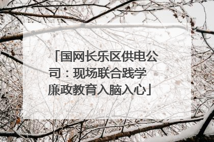 国网长乐区供电公司：现场联合践学 廉政教育入脑入心
