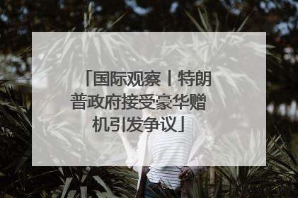 国际观察丨特朗普政府接受豪华赠机引发争议