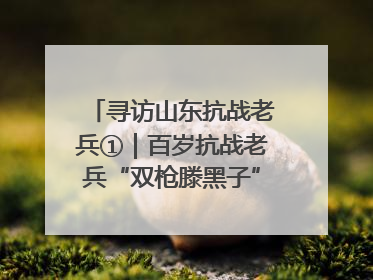 寻访山东抗战老兵①｜百岁抗战老兵“双枪滕黑子”：被粟裕称赞的“孤胆英雄”